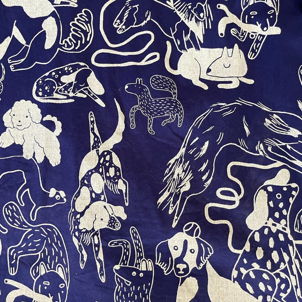 NWOT Nooworks chore coat blue dogs print - Picture 5 of 5